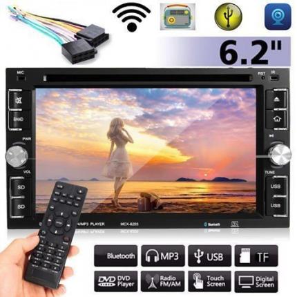 Voiture 6.2  2Din Autoradio Bluetooth Stereo DVD FM Player USB SD SU*